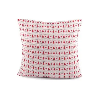 Povlak na polštářek Vánoční povlak na polštář 45x45cm bavlněný - 1 ks - 1 červená červená