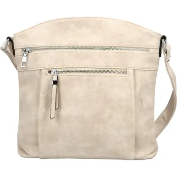 Kabelka Módní dámská koženková crossbody kabelka Lajla, béžová