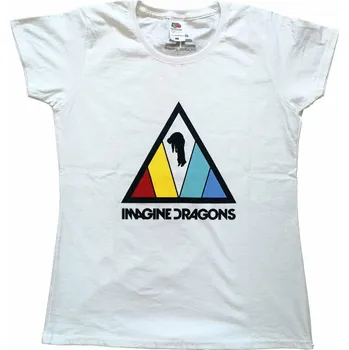 Pánské tričko Imagine Dragons Tričko Triangle Logo Womens White XL