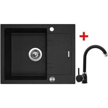 Kuchyňský dřez Sinks LINEA 600 XC Granblack + Polo GR