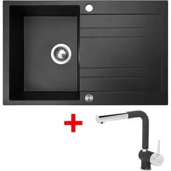 Granitový dřez Sinks GRANDE 800 XC Metalblack + Mix 3 P GR