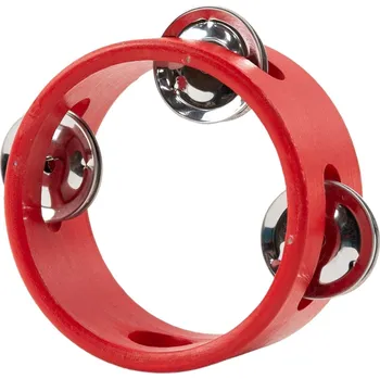 Tamburína Noicetone D015-2 Red 3,94" Ruční tamburína