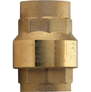 Fitinka Klapka zpětná mosazná Euroblock RB 100000, vysokoprůtoková, FF 6/4", PN16, Kv 44,6 m³/hod., 03885