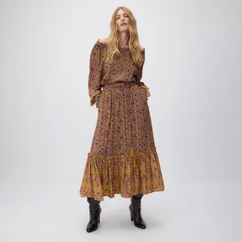 Dámská sukně Reserved - Vzorovaná viskózová sukně - vícebarevná - 742EK-MLC - 742EK-MLC-M