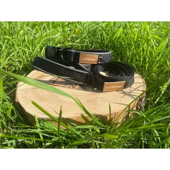 Obojek pro psa Lauren Design Obojek Oliv CLASSIC černý Velikost: S (25-33cm/2cm)