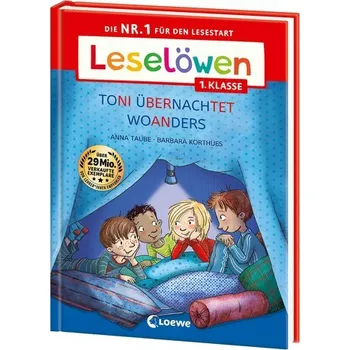 První čtění Leselöwen 1. Klasse - Toni übernachtet woanders (Großbuchstabenausgabe) - Taube, Anna