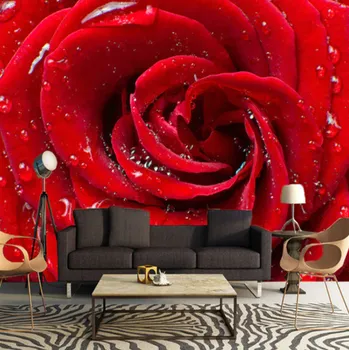 Tapeta Solution Media 3D tapeta - Růže MU141 2 - Voděodolná hedvábná tkanina - Textilní tapeta lesklá - 200g/m2