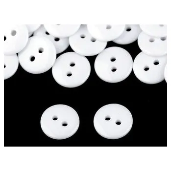 Knoflík velikost 18" - 200 ks - 2 bílá