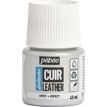 Speciální výtvarná barva Pébéo Setacolor Barva na kůži 31 Metal Silver 45 ml 1 ks