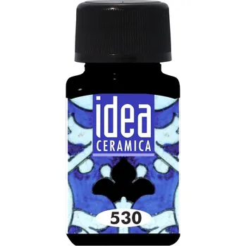 Speciální výtvarná barva Maimeri Water-Based Cold Idea Barva na sklo a porcelán Black 530 60 ml 1 ks