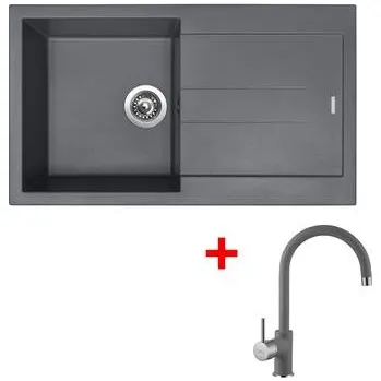 Kuchyňský dřez Sinks AMANDA 860 Titanium + Vitalia GR