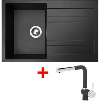 Granitový dřez Sinks GRANDE 800 Metalblack + Mix 3 P GR