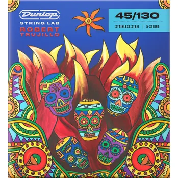 Struna pro kytaru a smyčcový nástroj Dunlop RTS45130 String Lab Robert Trujillo Struny pro 5-strunnou baskytaru
