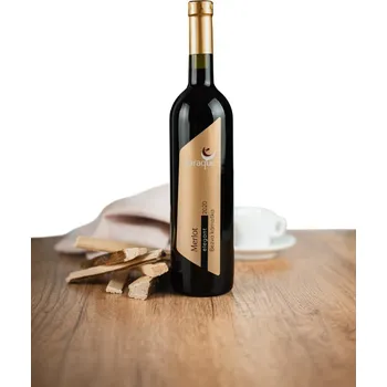 Víno Merlot 2020, pozdní sběr, Vinařství Baraque, suché