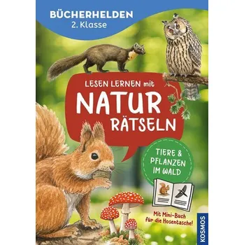 První čtění Lesen lernen mit Naturrätseln, Bücherhelden 2. Klasse, Tiere und Pflanzen im Wald - Herrmann Heike
