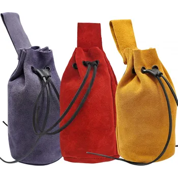 Karnevalový kostým Výprodej Středověký semišový měšec Mythrojan, 21 cm - Outlet