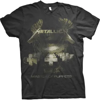 Pánské tričko Metallica Master of Puppets Distressed Black M Tričko