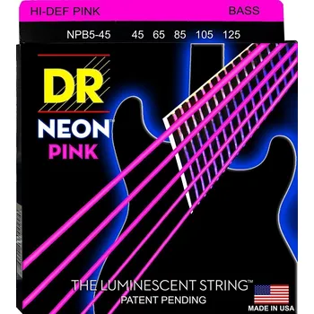 Struna pro hudební nástroj DR Strings NPB5-45 Struny pro 5-strunnou baskytaru