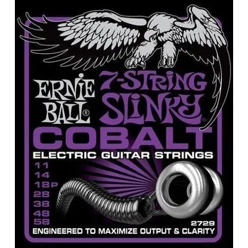 Struna pro kytaru a smyčcový nástroj Ernie Ball 2729 Power Slinky 7-String Struny pro elektrickou kytaru