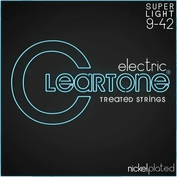 Struna pro hudební nástroj Cleartone Super Light 9-42 Struny pro elektrickou kytaru