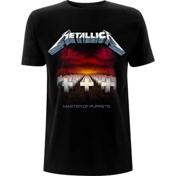 Pánské tričko Metallica Tričko Master of Puppets Tracks Unisex Black S
