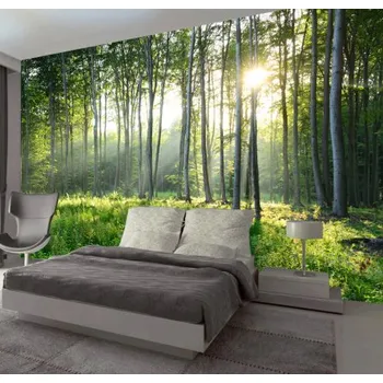 Fototapeta Solution Media 3D tapeta - Les MU1664 4 - Slámová textura - Vliesová tapeta - 300g/m2