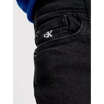 Pánské džíny Calvin Klein Jeans Jeansy IB0IB00766 Černá Slim Fit 10Y