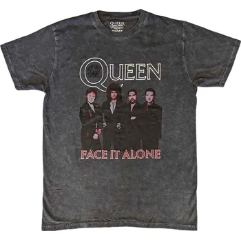 Pánské tričko Queen Tričko Face it Alone Band Unisex Black 2XL