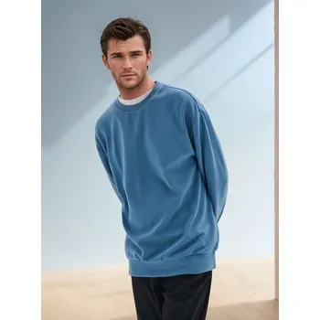 Pánská mikina Sinsay - Mikina - modrá - 9835I-55X - 9835I-55X-XS