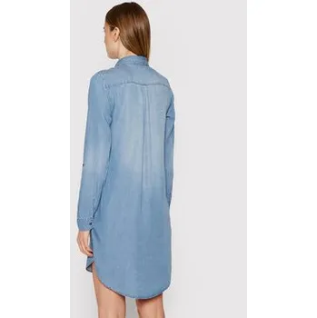 Dámské šaty Vero Moda Džínové šaty Silla 10184172 Modrá Regular Fit XL