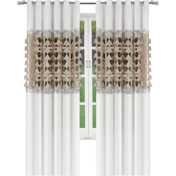 Závěs Fliying Dekorační závěs Amálie 145x250 cm-bílá/béžová (cena za 1 kus)