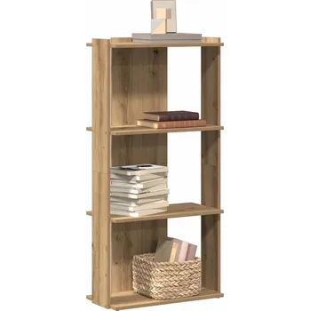 Knihovna vidaXL Knihovna se 3 policemi 60 x 30 x 120 cm kompozit [860265] Barva: dub artisan