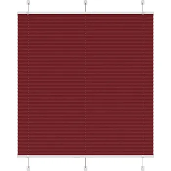 Roleta vidaXL Plisovaná roleta 120x100cm Šířka látky 119,4cm Polyester [4015181] Barva: Vínová