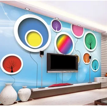 Fototapeta Solution Media 3D tapeta - Strom života s kruhy MU1274 3 - 3D Relief - Vliesová tapeta - 320g/m2