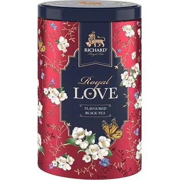 Čaj Richard Royal Love Černý čaj červená dóza 80 g