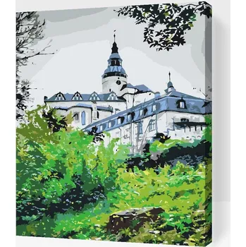 Painting Queens Painting Queens, Malování podle čísel, Hrad a Zámek Frýdlant 2, 40 × 50 cm, vypnuté plátno na rám