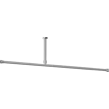 Tyč na sprchový závěs wela MAX 400 cm dlouhá ROZPĚRNÁ TYČ 27 mm STŘÍBRNÁ Délka: 250 - 400 cm