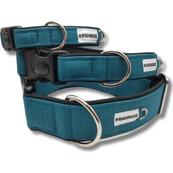 Obojek pro psa Doghouse-shop.cz Obojek softshell - petrolejový Doghouse Velikost obojku: Střední (š: 3cm, d: 35-55cm)