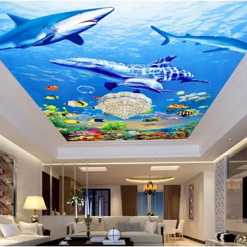 Tapeta Solution Media 3D tapeta - Žralog a delfín MU1259 2 - Voděodolná hedvábná tkanina - Textilní tapeta lesklá - 200g/m2