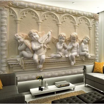 Fototapeta Solution Media 3D tapeta - Andílci MU35 3 - 3D Relief - Vliesová tapeta - 320g/m2