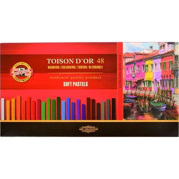 KOH-I-NOOR Toisor D'or Soft Pastels Sada suchých pastelů 48 ks