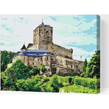 Painting Queens Painting Queens, Malování podle čísel, Hrad Kost, 40 × 50 cm, vypnuté plátno na rám