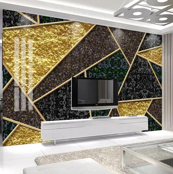 Tapeta Solution Media 3D tapeta - Zlatá mozaika MU3205 1 - Voděodolné plátno - Textilní tapeta omyvatelná - 250g/m2