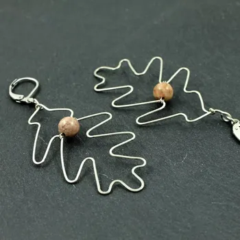 Náušnice Korálové náušnice duběnky