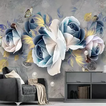 Fototapeta Solution Media 3D tapeta - Modré růže MU2672 6 - Samolepící tapeta - 380-450g/m2