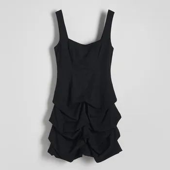 Dámské šaty Reserved - Mini šaty s nabíráním - černý - 046DS-99X - 046DS-99X-XS