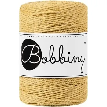 Příze Bobbiny 3PLY Macramé Rope 1,5 mm 100 m Honey Šňůra
