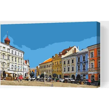 Painting Queens Painting Queens, Malování podle čísel, Jindřichův Hradec 2, 40 × 60 cm, vypnuté plátno na rám