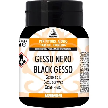 Speciální výtvarná barva Maimeri Gesso Primer Black 500 ml 1 ks