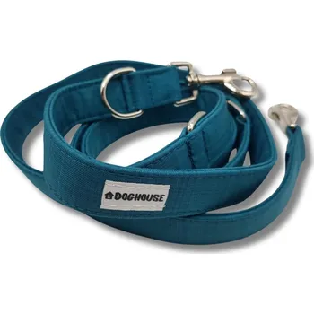 Vodítko pro psa Doghouse-shop.cz Vodítko PŘEPINACÍ softshell - petrolejové Doghouse